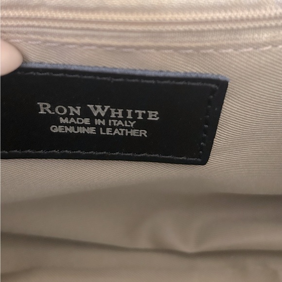 Designer RON WHITE top handle Shoulder Bag - Picture 6 of 14